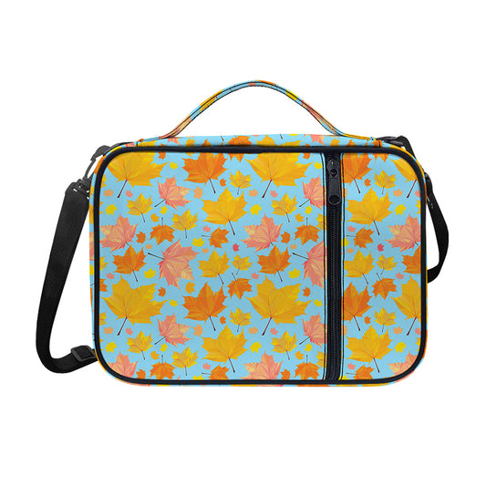 Pastel Maple Leaves Pattern Print Shoulder Strap Bible Bag
