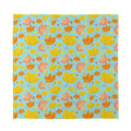 Pastel Maple Leaves Pattern Print Silk Bandana