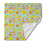Pastel Maple Leaves Pattern Print Silk Bandana