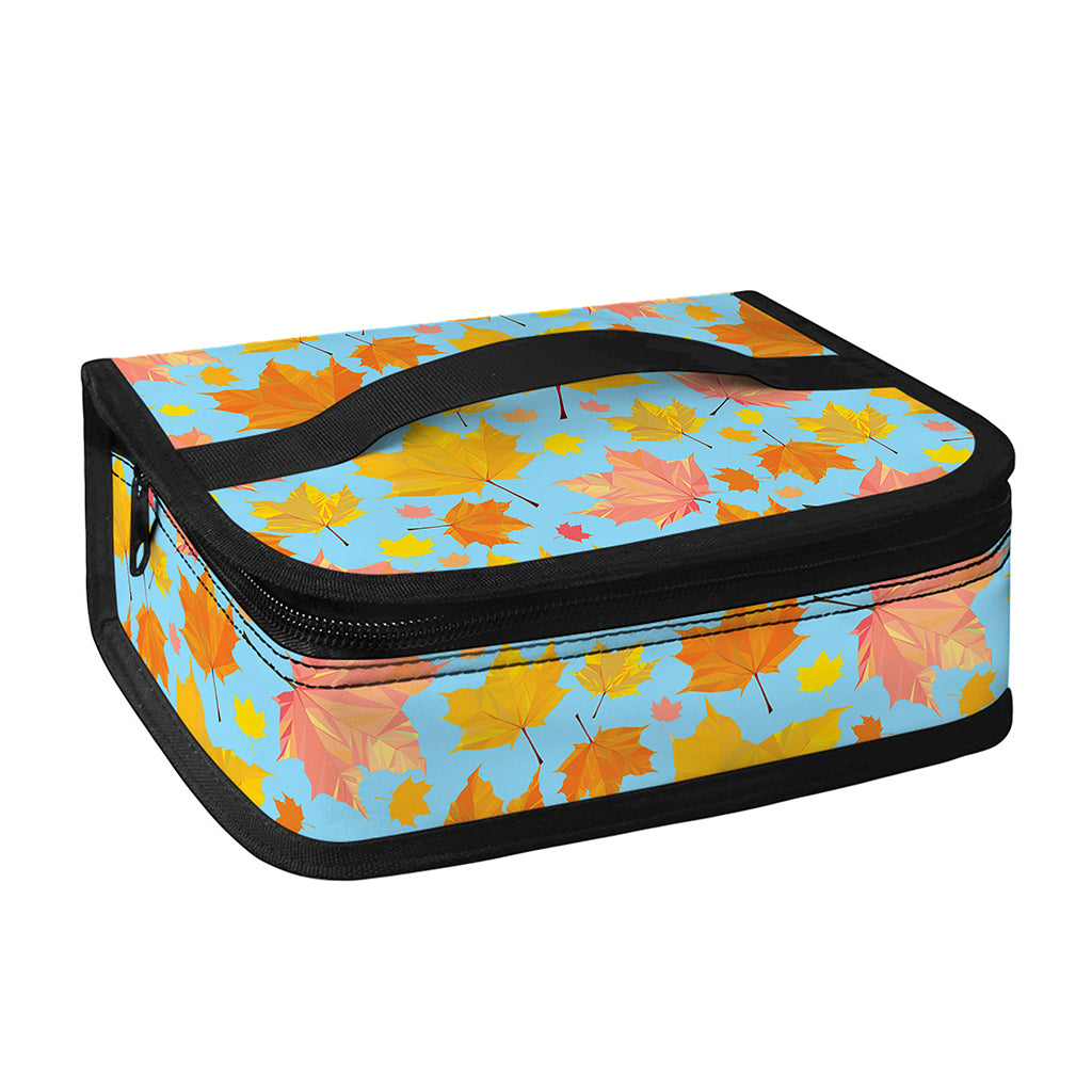 Pastel Maple Leaves Pattern Print Small Lunch Bag