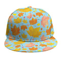 Pastel Maple Leaves Pattern Print Snapback Cap
