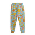 Pastel Maple Leaves Pattern Print Sweatpants