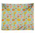 Pastel Maple Leaves Pattern Print Tapestry