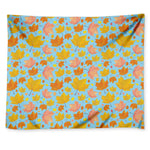 Pastel Maple Leaves Pattern Print Tapestry