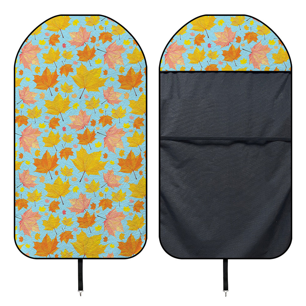 Pastel Maple Leaves Pattern Print Waterproof Car Seat Cover