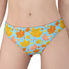 Pastel Maple Leaves Pattern Print Women's Panties