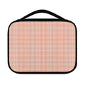 Pastel Orange Tattersall Pattern Print Classic Bible Case