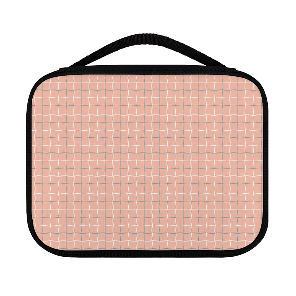 Pastel Orange Tattersall Pattern Print Classic Bible Case