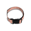 Pastel Orange Tattersall Pattern Print Dog Collar