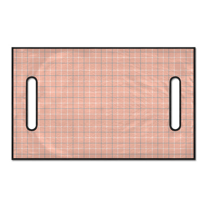 Pastel Orange Tattersall Pattern Print Golf Cart Seat Cover