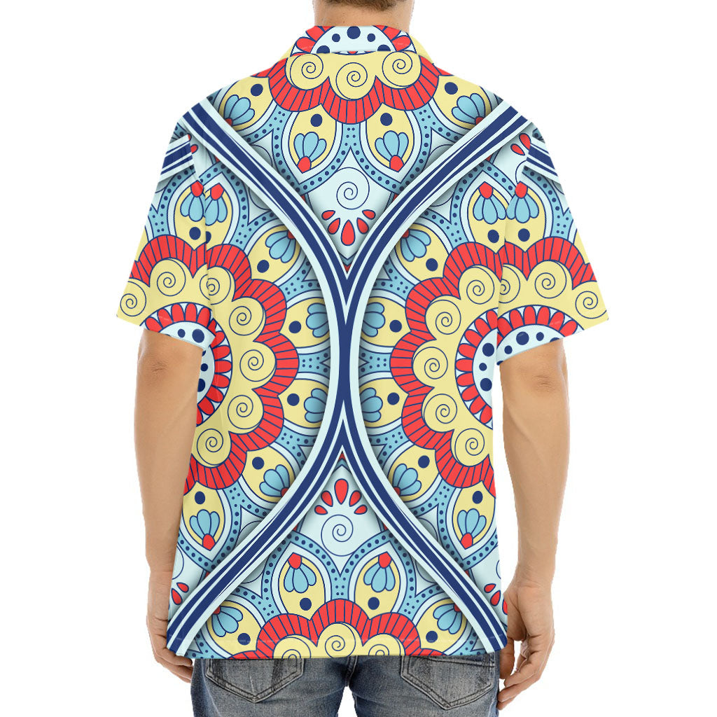 Pastel Ornament Mandala Print Aloha Shirt