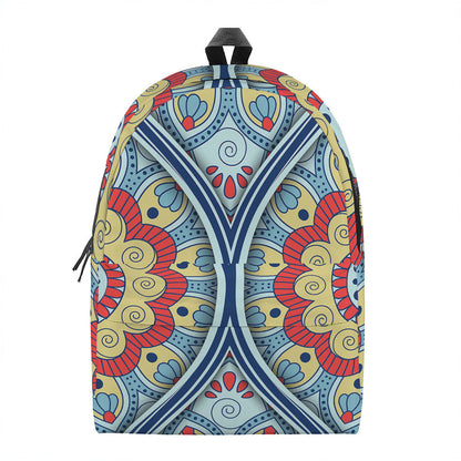 Pastel Ornament Mandala Print Backpack