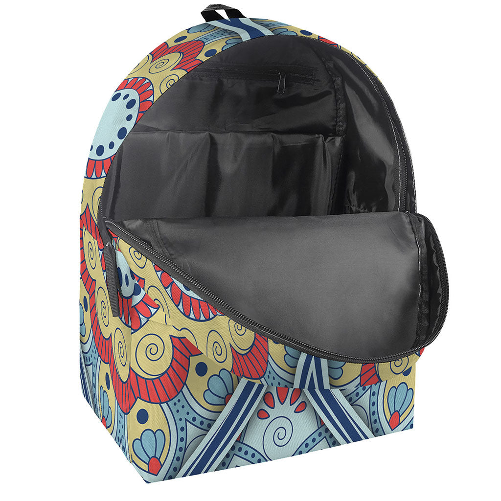 Pastel Ornament Mandala Print Backpack
