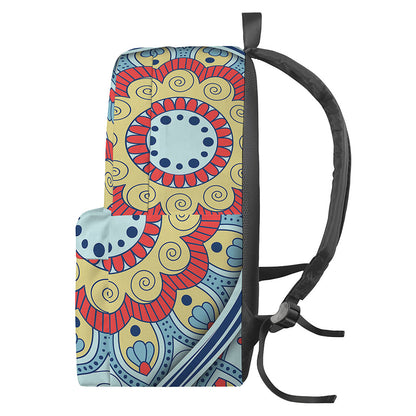 Pastel Ornament Mandala Print Backpack