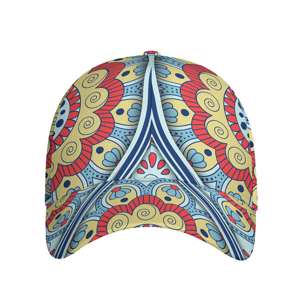 Pastel Ornament Mandala Print Baseball Cap