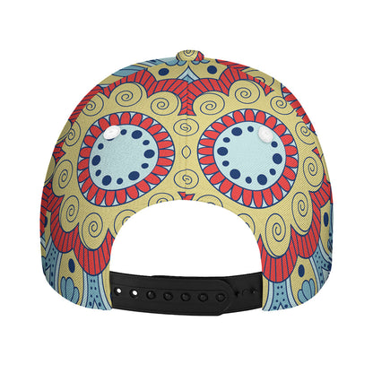 Pastel Ornament Mandala Print Baseball Cap