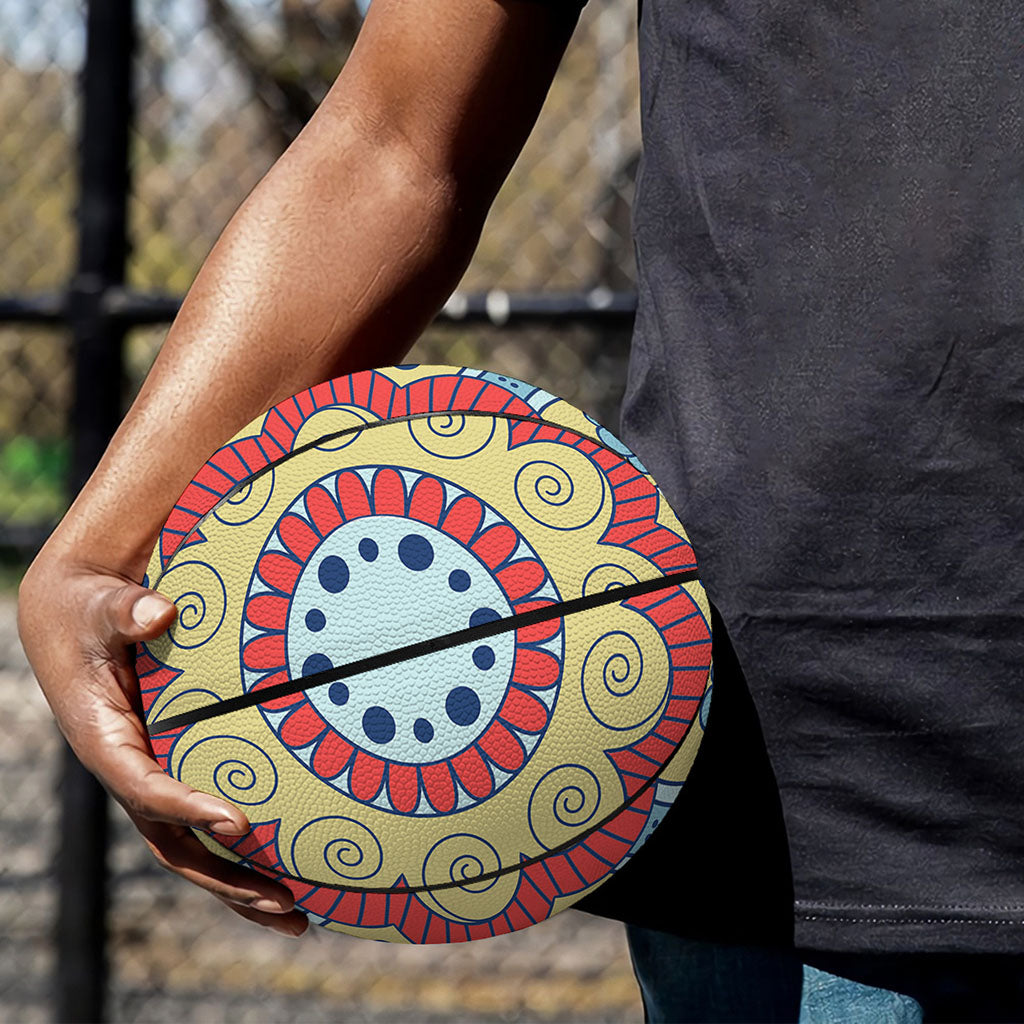 Pastel Ornament Mandala Print Basketball
