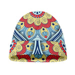 Pastel Ornament Mandala Print Beanie