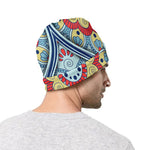 Pastel Ornament Mandala Print Beanie
