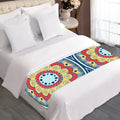 Pastel Ornament Mandala Print Bed Runner
