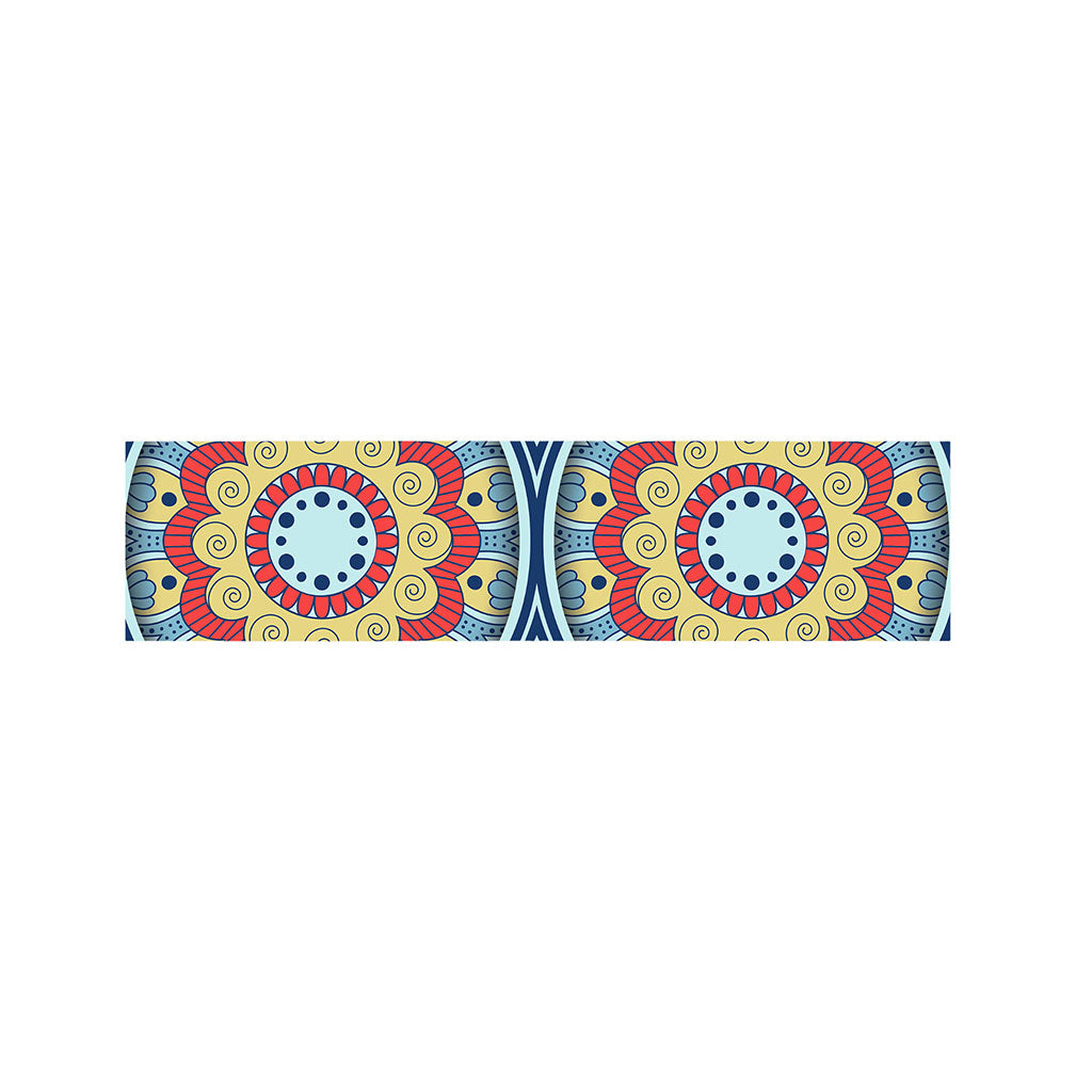 Pastel Ornament Mandala Print Bed Runner