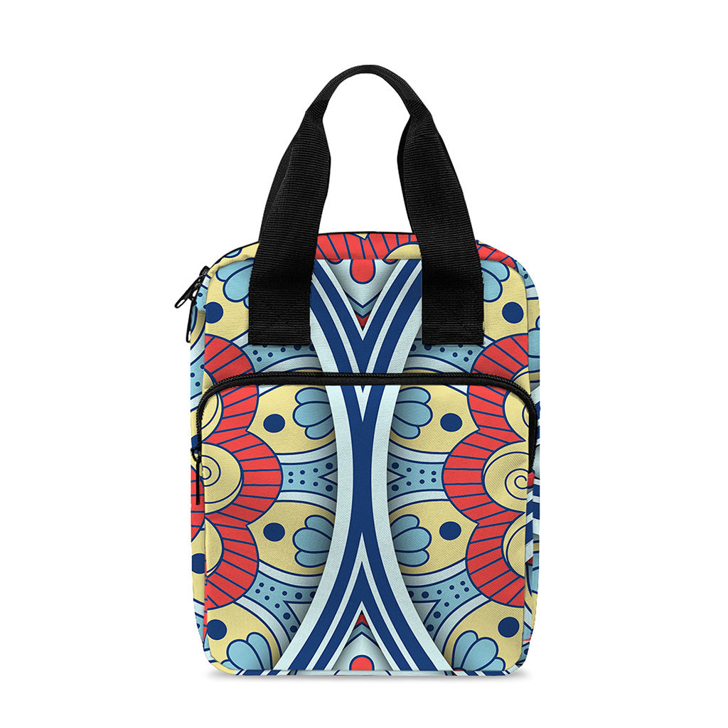 Pastel Ornament Mandala Print Bible Tote Bag