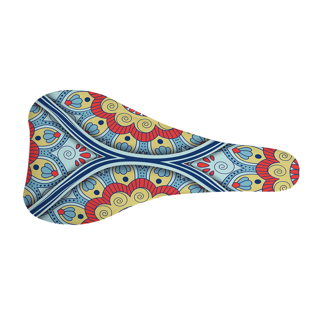 Pastel Ornament Mandala Print Bicycle Seat Cover