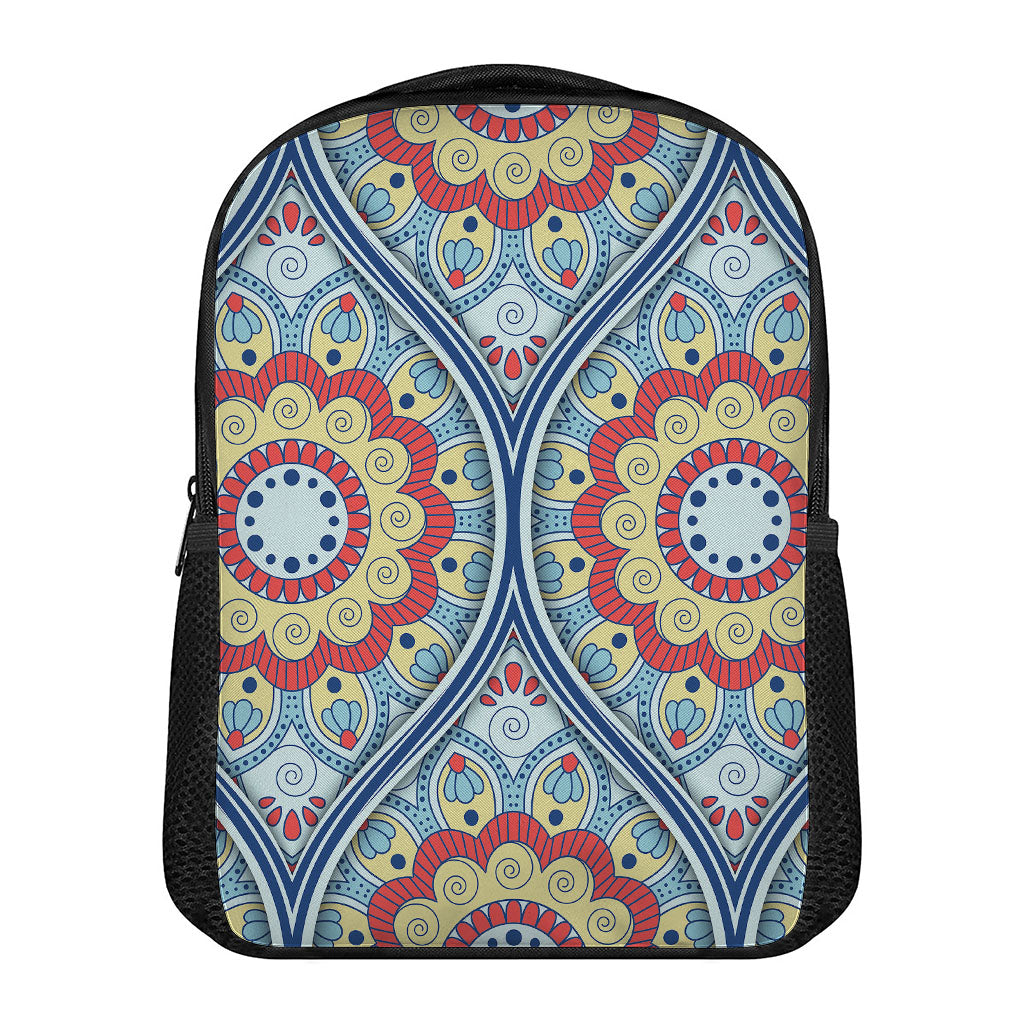 Pastel Ornament Mandala Print Casual Backpack