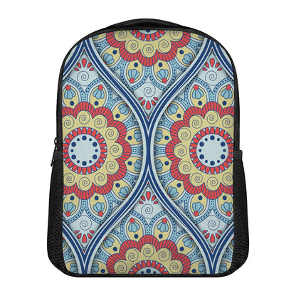Pastel Ornament Mandala Print Casual Backpack