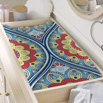 Pastel Ornament Mandala Print Changing Pad Cover