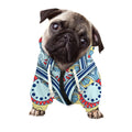 Pastel Ornament Mandala Print Dog Zip Up Hoodie
