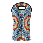 Pastel Ornament Mandala Print Double Neoprene Wine Tote