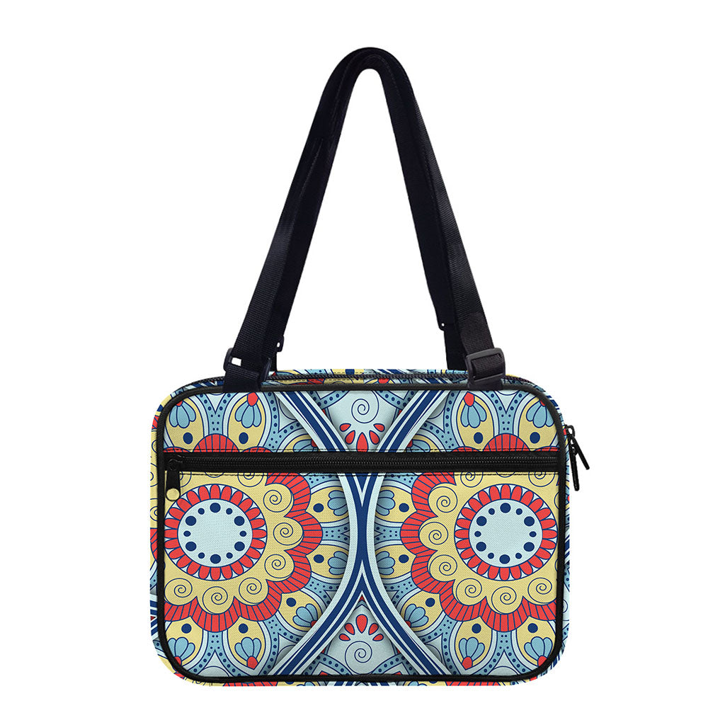 Pastel Ornament Mandala Print Double Strap Bible Bag