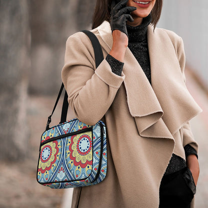 Pastel Ornament Mandala Print Double Strap Bible Bag