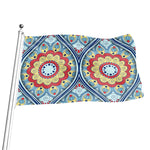 Pastel Ornament Mandala Print Flag