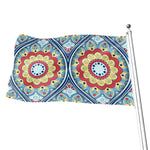 Pastel Ornament Mandala Print Flag