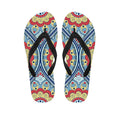 Pastel Ornament Mandala Print Flip Flops