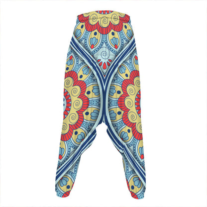 Pastel Ornament Mandala Print Hammer Pants
