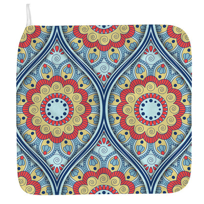 Pastel Ornament Mandala Print Hand Towel