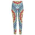 Pastel Ornament Mandala Print High-Waisted Pocket Leggings