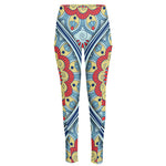 Pastel Ornament Mandala Print High-Waisted Pocket Leggings