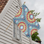 Pastel Ornament Mandala Print House Flag