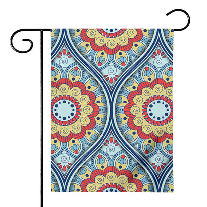 Pastel Ornament Mandala Print House Flag