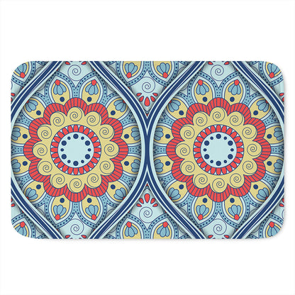 Pastel Ornament Mandala Print Indoor Door Mat