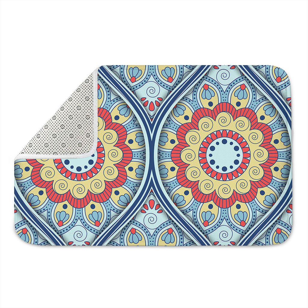 Pastel Ornament Mandala Print Indoor Door Mat