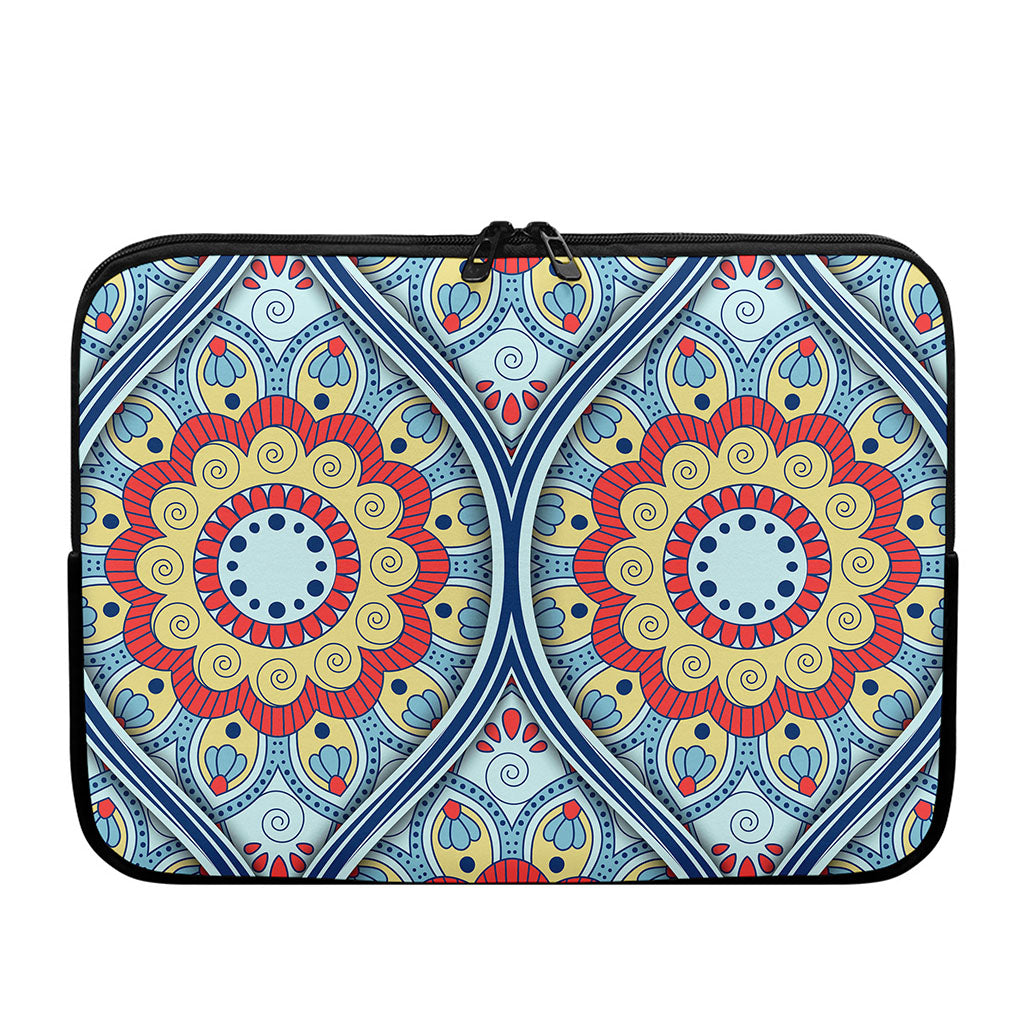 Pastel Ornament Mandala Print Laptop Sleeve