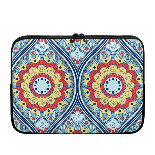Pastel Ornament Mandala Print Laptop Sleeve