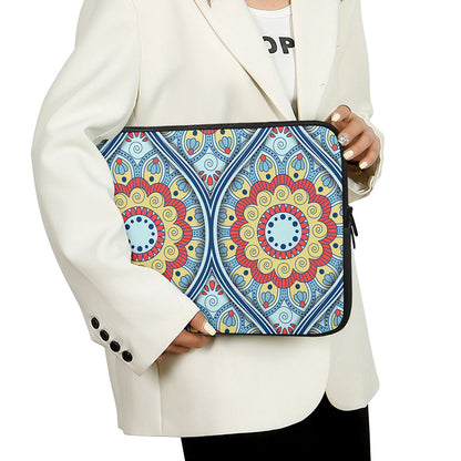 Pastel Ornament Mandala Print Laptop Sleeve