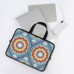 Pastel Ornament Mandala Print Laptop Sleeve With Handle