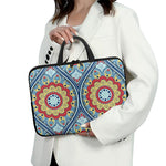 Pastel Ornament Mandala Print Laptop Sleeve With Handle